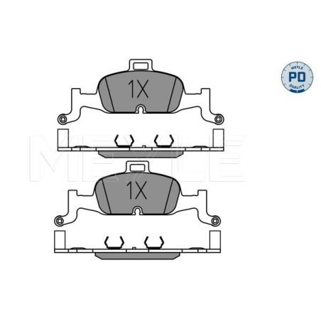 MEYLE 025 224 0216/PD Klocki hamulcowe przód dla Audi A5 A4 A6 Q5 A7