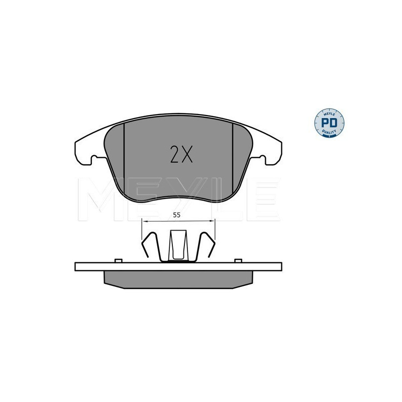 MEYLE 025 222 6920/PD Pastillas de freno delantero para Mondeo Galaxy S-Max