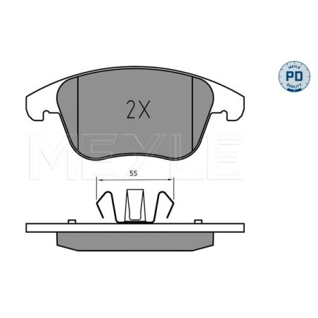 MEYLE 025 222 6920/PD Pastillas de freno delantero para Mondeo Galaxy S-Max