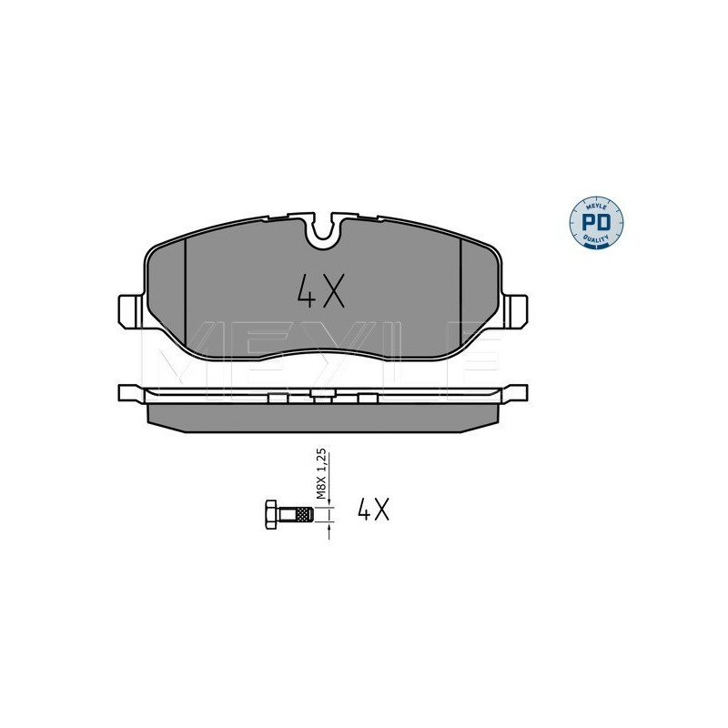 MEYLE 025 241 9118/PD Brake Pads Set Front for Land Rover Discovery