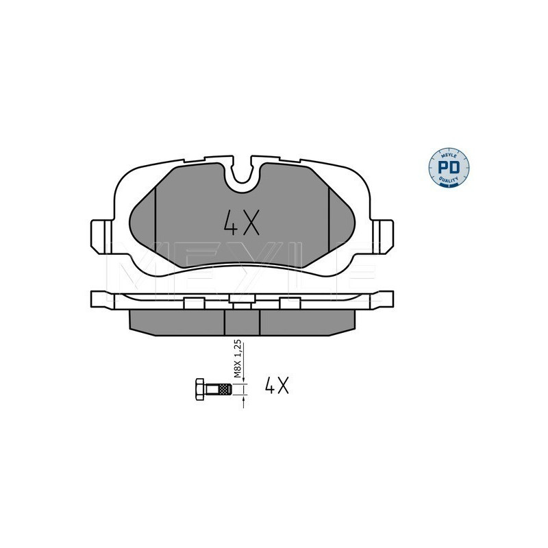 MEYLE 025 241 9217/PD Pastillas de freno trasero para Land Rover Discovery