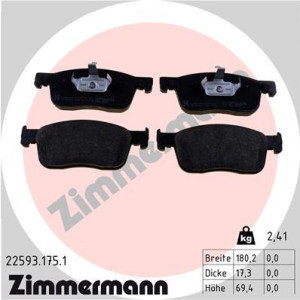 ZIMMERMANN 22593.175.1 Pastiglie freno Anteriore per