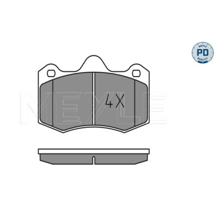 MEYLE 025 249 7417/PD Brzdové platničky predné pre Seat Ibiza
