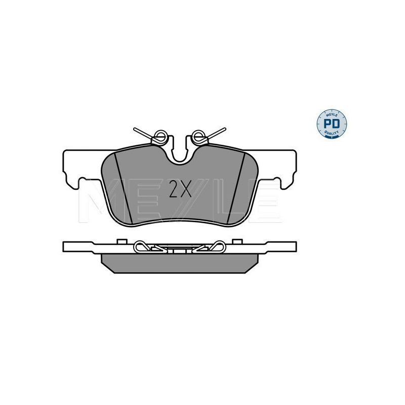 MEYLE 025 253 3116/PD Pastiglie freno posteriore per 2 Countryman Clubman X1 X2 1 i3 Hatchback