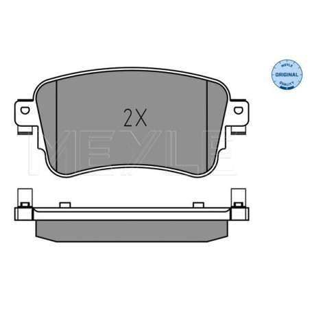 MEYLE 025 225 8818 Klocki hamulcowe tył dla Vivaro Expert Proace Verso JUMPY Spacetourer Traveller