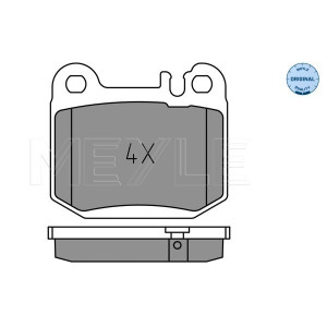 MEYLE 025 231 5715 Brake Pad Set Rear for