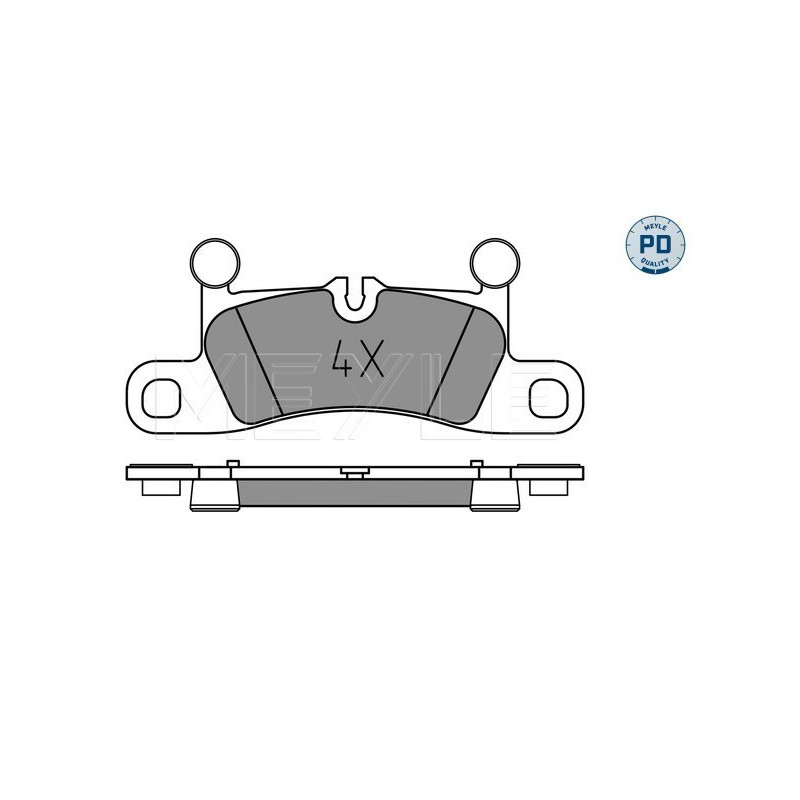 MEYLE 025 247 2116/PD Brake Pads Set Rear for Cayenne Touareg