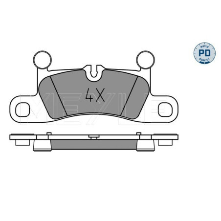 MEYLE 025 247 2116/PD Bremsbeläge Hinten für Cayenne Touareg
