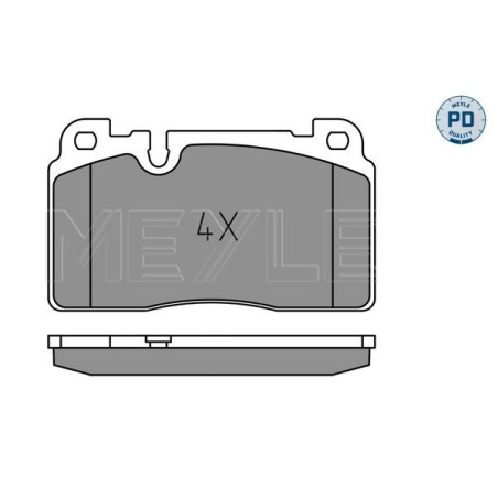 MEYLE 025 256 4317/PD Brake Pads Set Front for A6 A7 Macan Q5