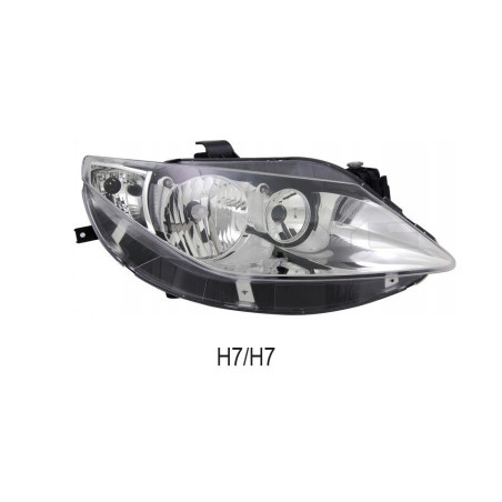 Reflektor prawy dla SEAT Ibiza IV (2008-2012) - DEPO 445-1122R-LD-EM
