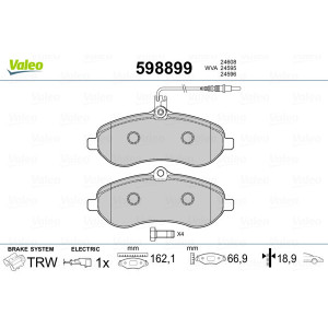 VALEO 598899 Plaquettes de frein Avant pour