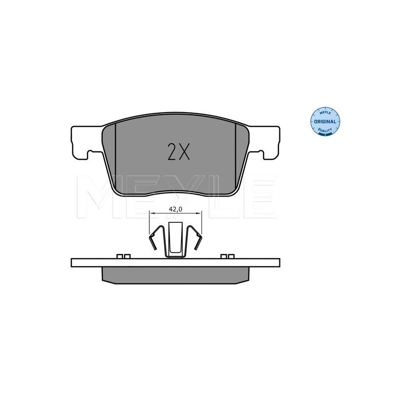 MEYLE 025 223 4519 Brake Pads Set Front for Astra