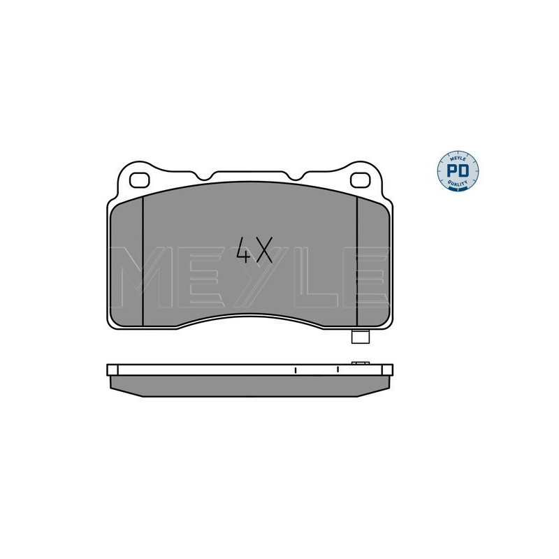 MEYLE 025 233 2516/PD Pastiglie freno anteriore per Mustang ATS Roadster Civic CTS Genesis Lancer