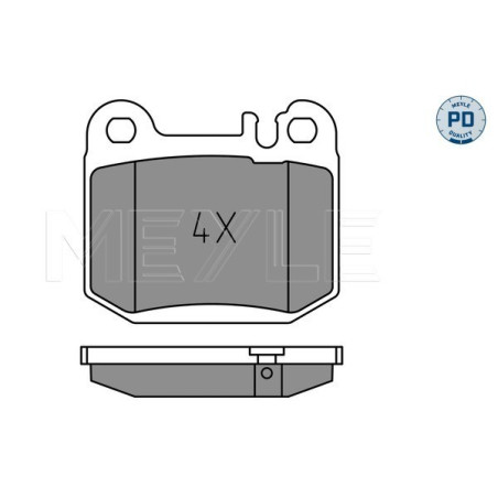 MEYLE 025 231 5715/PD Brzdové platničky zadné pre Mercedes M