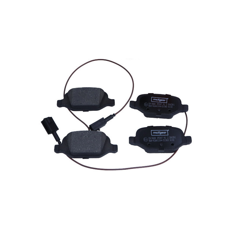 MAXGEAR 19-3660 Pastiglie freno posteriore per 500 500C