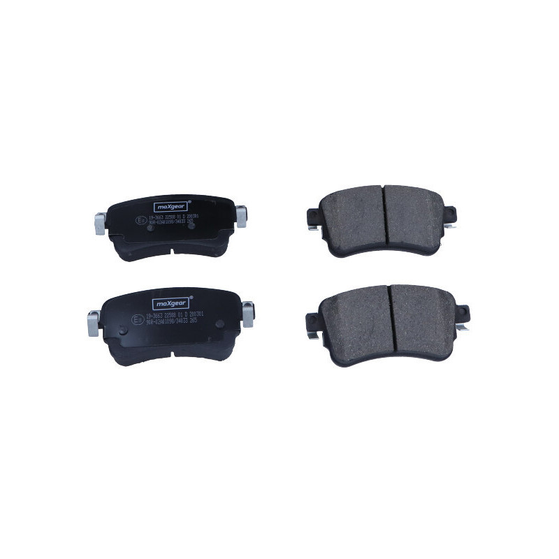 MAXGEAR 19-3663 Brzdové platničky zadné pre Vivaro Proace Verso JUMPY Expert Spacetourer Zafira