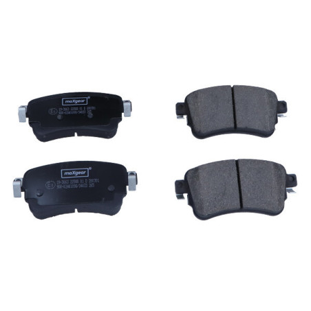 MAXGEAR 19-3663 Klocki hamulcowe tył dla Vivaro Proace Verso JUMPY Expert Spacetourer Zafira