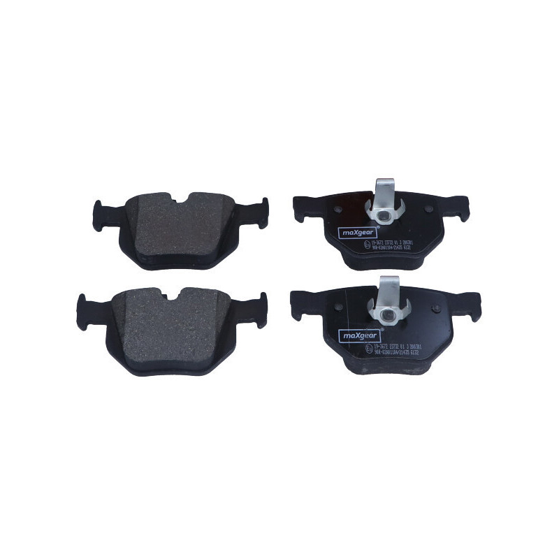 MAXGEAR 19-3672 Brzdové destičky zadní pro BMW 5 6
