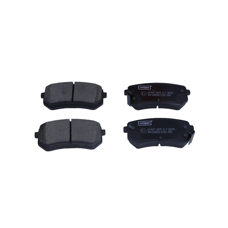MAXGEAR 19-3647 Bremsbeläge Hinten für Soul Kona Optima ix20 Picanto Creta Seltos Sonata