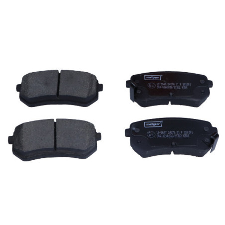 MAXGEAR 19-3647 Klocki hamulcowe tył dla Soul Kona Optima ix20 Picanto Creta Seltos Sonata