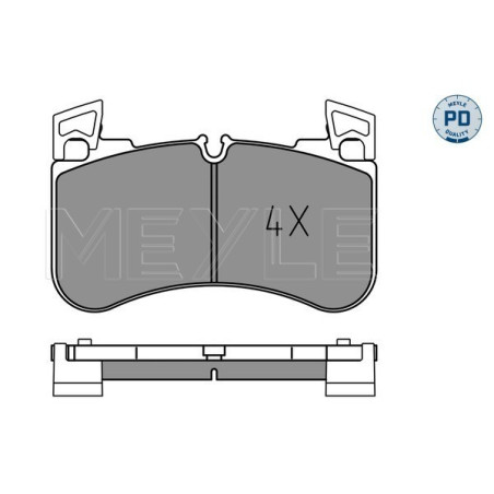 MEYLE 025 205 8117/PD Bremsbeläge Vorne für Land Rover Defender Discovery