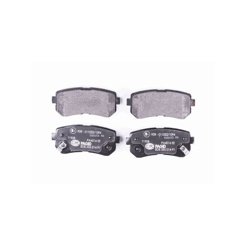 HELLA 8DB 355 014-911 Plaquettes de frein Arrière pour