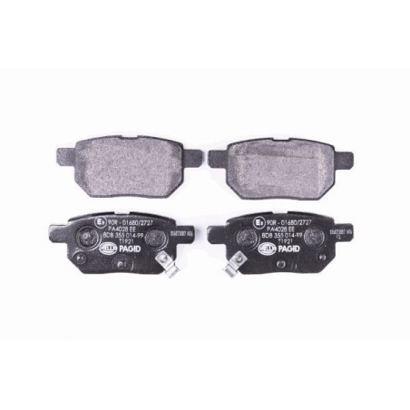 HELLA 8DB 355 014-991 Plaquettes de frein Arrière pour