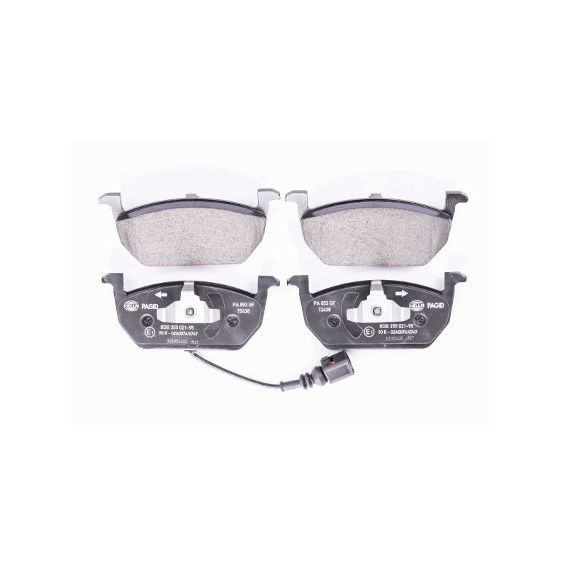 HELLA 8DB 355 021-951 Brake Pads Set Front for