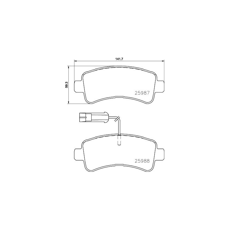 HELLA 8DB 355 024-871 Brake Pads Set Rear for