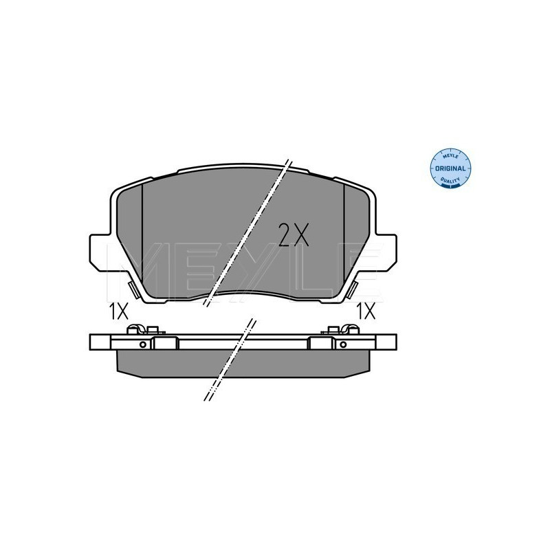 MEYLE 025 229 0417 Plaquettes de frein avant pour Kia Picanto