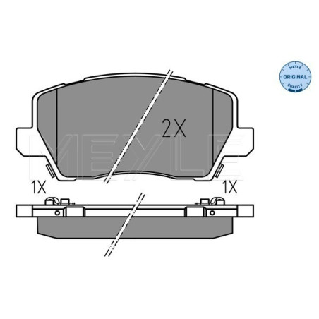 MEYLE 025 229 0417 Bremsbeläge Vorne für Kia Picanto