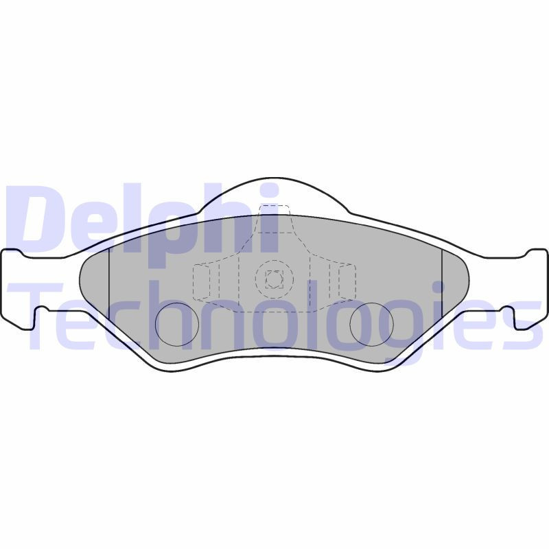DELPHI LP1470 Pastillas de freno Delantero para