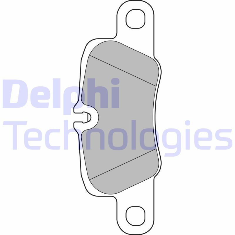 DELPHI LP2237 Pastiglie freno Posteriore per