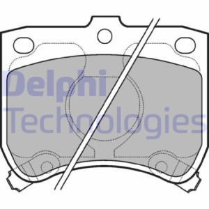 DELPHI LP620 Brzdové platničky Predné pre