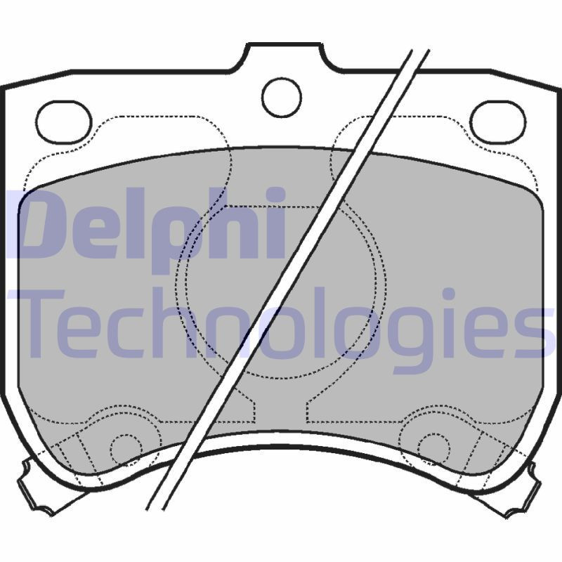 DELPHI LP620 Pastillas de freno Delantero para
