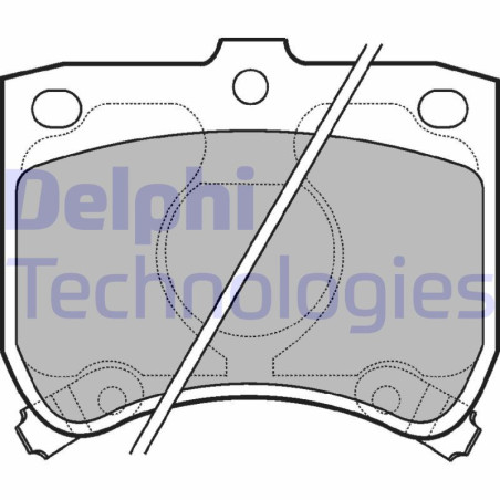 DELPHI LP620 Plaquettes de frein Avant pour