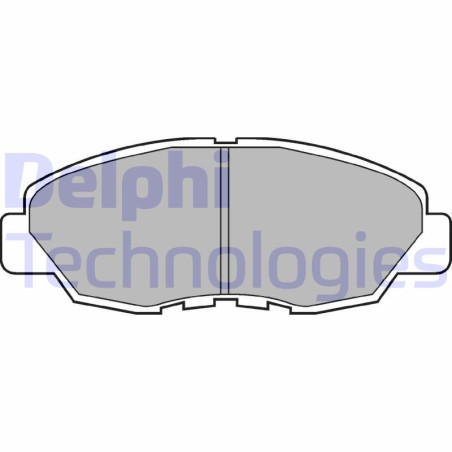 DELPHI LP734 Brzdové platničky Predné pre