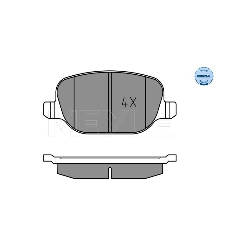 MEYLE 025 237 6017 Pastiglie freno posteriore per 159 Brera Spider Thesis Delta