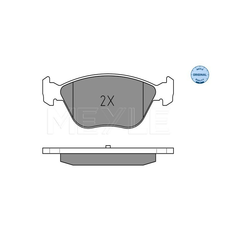 MEYLE 025 216 3619/W Brake Pads Set Front for 156 Multipla Marea Lybra Spider Coupe GTV 145 146 Delta