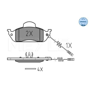 MEYLE 025 231 9317/W Klocki hamulcowe przód dla Mercedes M