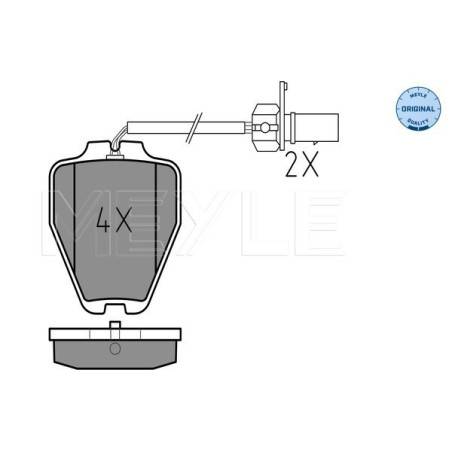 MEYLE 025 232 8017/W Brake Pads Set Front for A6 Passat Allroad A4 Phaeton