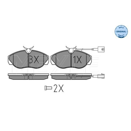 MEYLE 025 236 0219/W Plaquettes de frein avant pour Boxer Ducato JUMPER