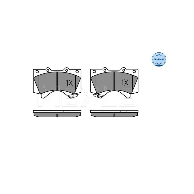 MEYLE 025 243 8618/W Brzdové platničky predné pre Land Cruiser LX