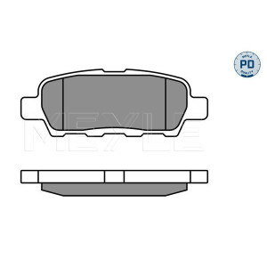 MEYLE 025 238 7114/PD Pastillas de freno trasero para X-Trail Qashqai Juke Tiida Koleos FX Cube G