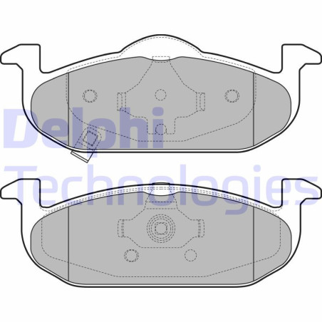 DELPHI LP2695 Plaquettes de frein Avant pour