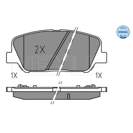 MEYLE 025 249 1517 Brzdové destičky přední pro i30 Cee'D Optima Genesis Veloster