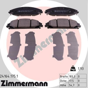 ZIMMERMANN 24164.175.1 Pastillas de freno