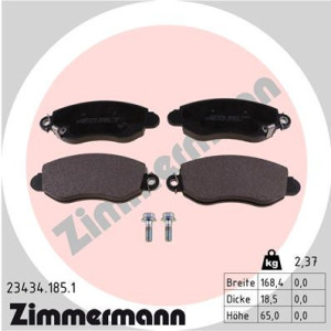 ZIMMERMANN 23434.185.1 Pastillas de freno Delantero para