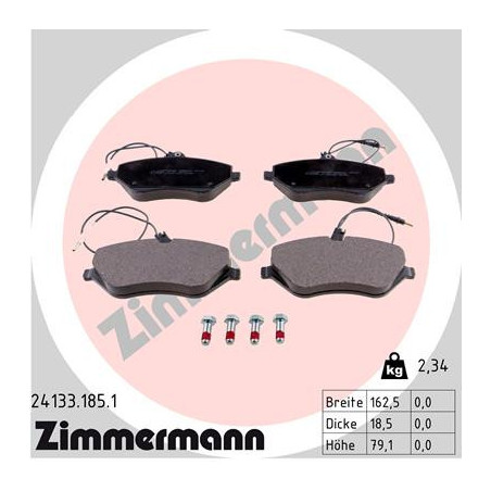 ZIMMERMANN 24133.185.1 Brzdové destičky