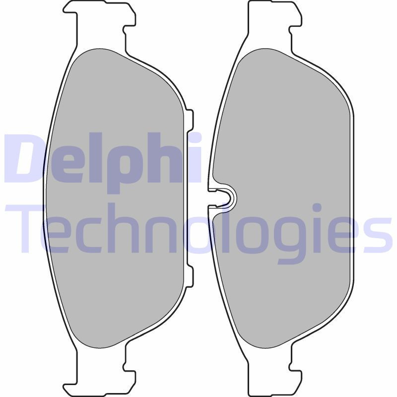 DELPHI LP2301 Pastiglie freno Anteriore per